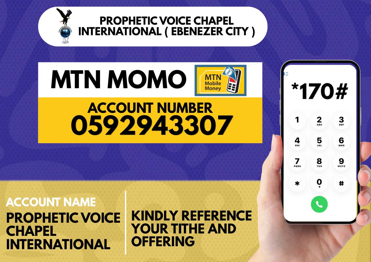 Prophetic Voice Chapel MTN MoMo Official Banner